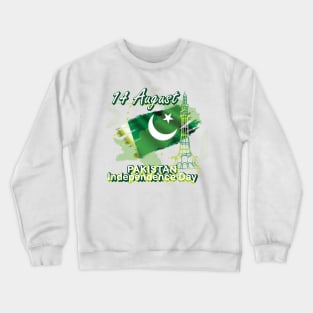 14 August - Pakistan Independence Day Active T-Shirt Crewneck Sweatshirt